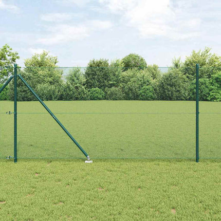 Udendørs svejset trådhegn med pigge 10 x 1,2 m PVC-belagt Stål