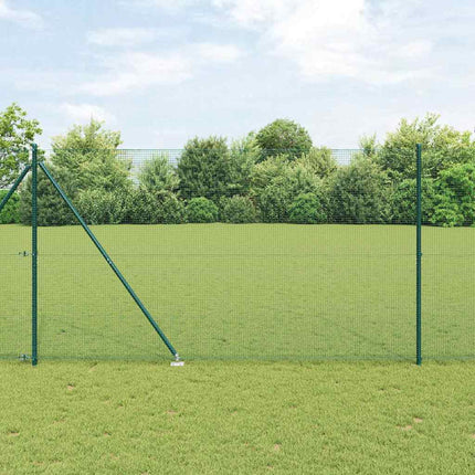Udendørs svejset trådhegn med pigge 10 x 1,6 m PVC-belagt Stål
