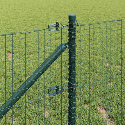 Udendørs svejset trådhegn med pigge 25 x 0,4 m PVC-belagt Stål