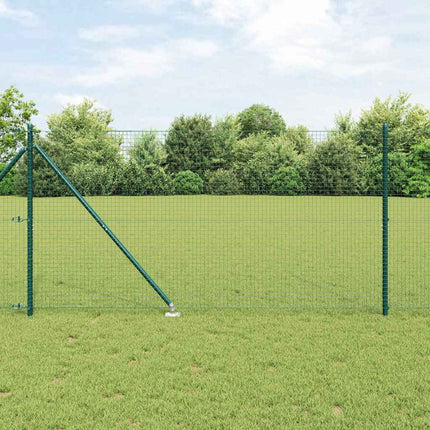 Udendørs svejset trådhegn med pigge 25 x 1,2 m PVC-belagt Stål