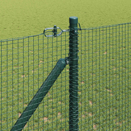 Udendørs svejset trådhegn med pigge 25 x 1,4 m PVC-belagt Stål