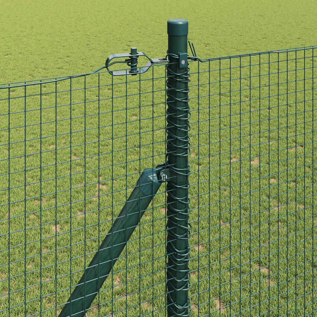 Svejset trådhegn med spidser 25 x 1,4 m (B x H) PVC-belagt Stål