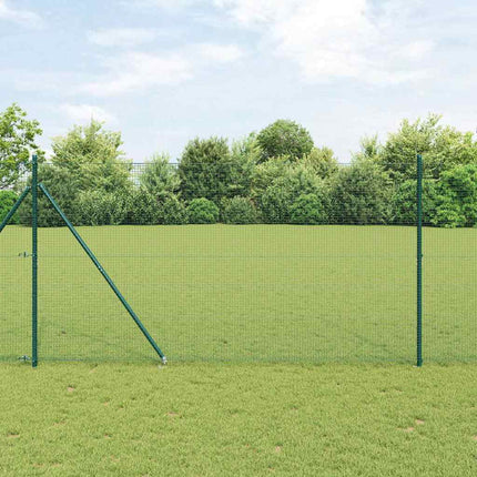 Udendørs svejset trådhegn med pigge 25 x 1,5 m PVC-belagt Stål