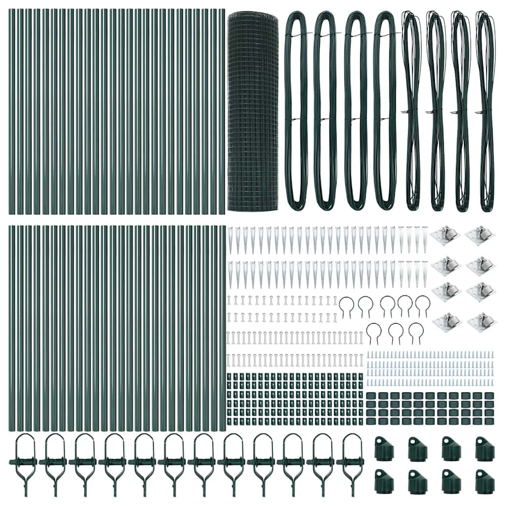 Svejset trådhegn med spidser 100 x 0,4 m (B x H)