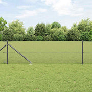 Svejset trådhegn med spidser 10 x 0,4 m (B x H) PVC-belagt Stål
