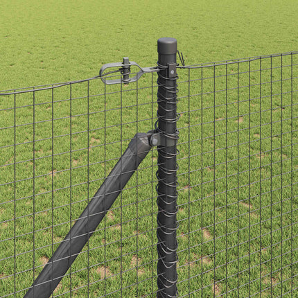 Udendørs svejset trådhegn med pigge 10 x 1,2 m PVC-belagt Stål