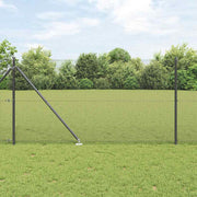 Svejset trådhegn med spidser 10 x 1,4 m (B x H) PVC-belagt Stål
