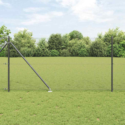Udendørs svejset trådhegn med pigge 25 x 1,4 m PVC-belagt Stål