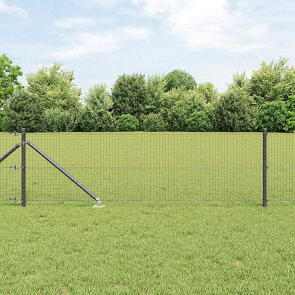Udendørs svejset trådhegn med pigge 50 x 0,8 m PVC-belagt Stål