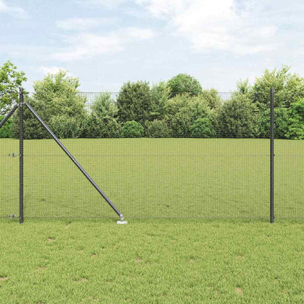 Udendørs svejset trådhegn med pigge 50 x 1 m PVC-belagt Stål