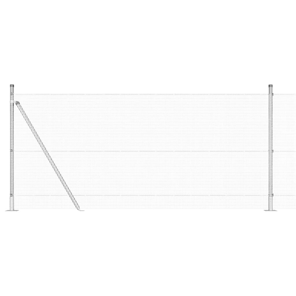 Hegnspæl Sølv 10 x 1 m (12 x 12 mm net) Stål