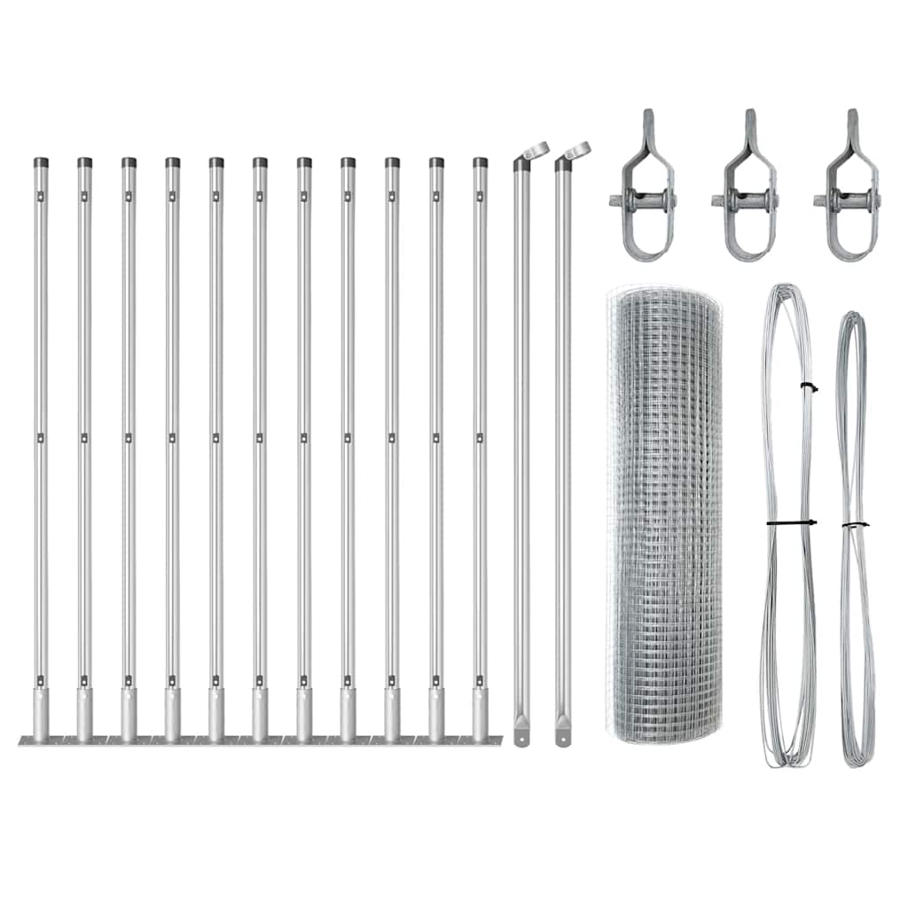 Svejset Trådhegn med Betonsokkel 25 x 0,5 m (B x H)