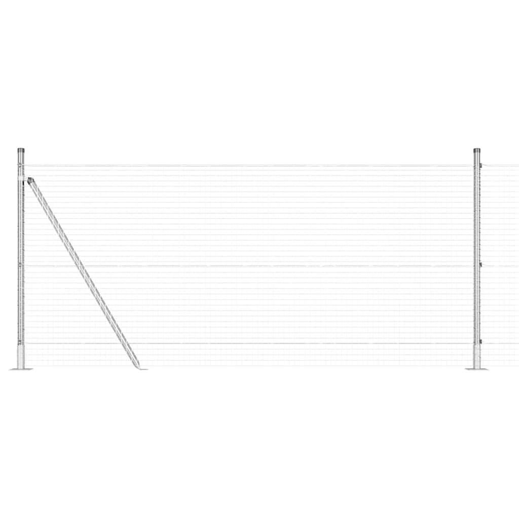 Hegnspæl Sølv 25 x 1 m (25 x 25 mm net) Stål