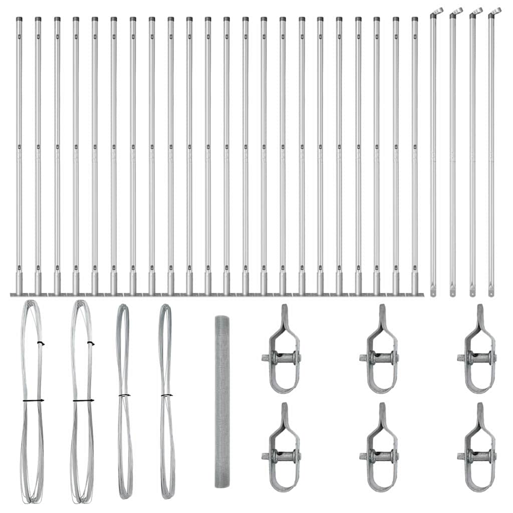 Svejset Trådhegn med Betonsokkel 50 x 1,5 m (B x H)