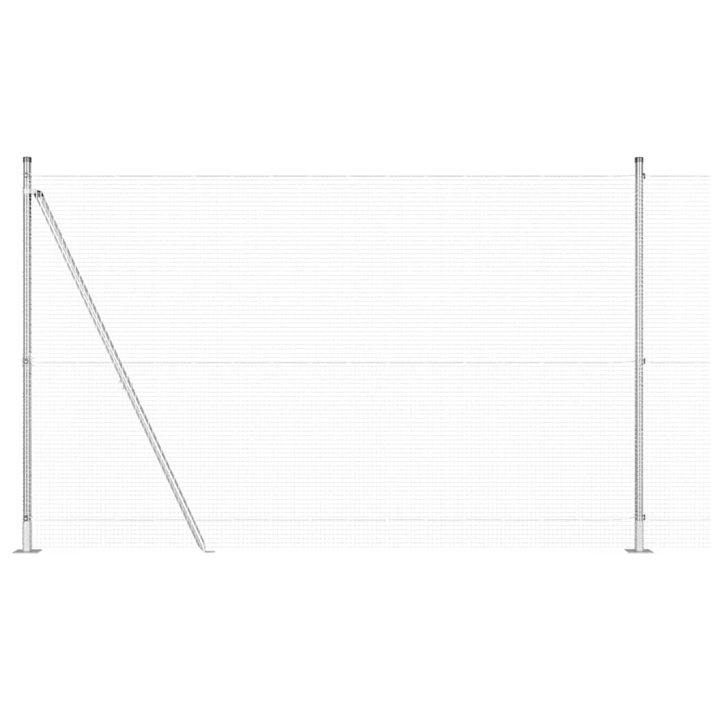 Hegnspæl Sølv 50 x 1,6 m (16 x 16 mm net) Stål