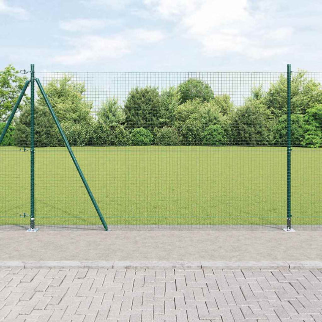 Svejset Trådhegn med Betonsokkel 10 x 1,6 m PVC-belagt stål