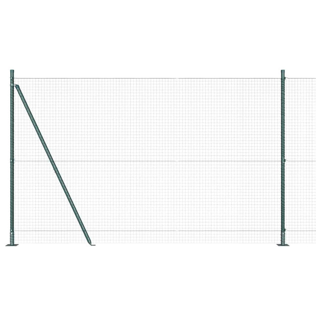 Svejset Trådhegn med Betonsokkel 10 x 1,6 m PVC-belagt stål