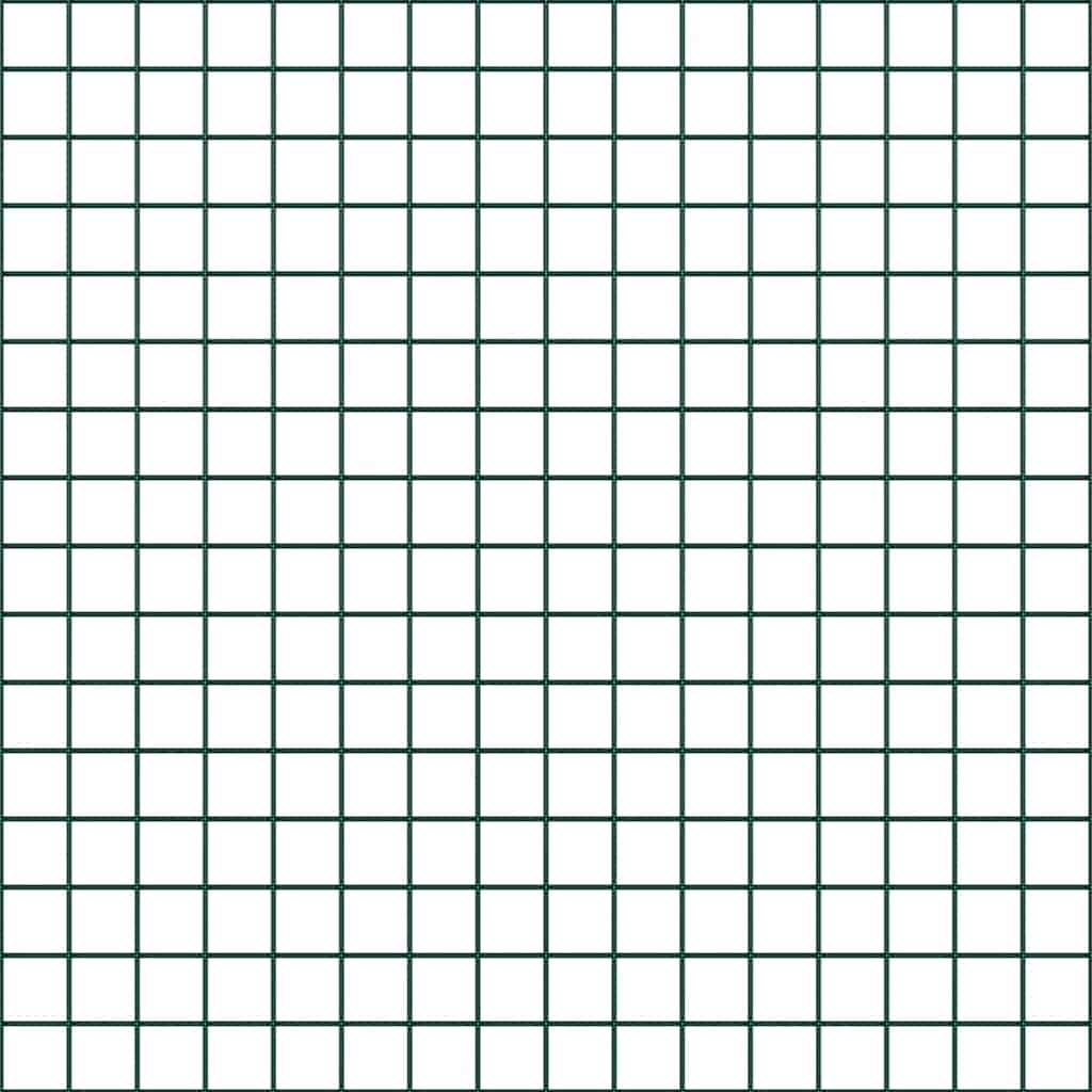 Hegnspæl Grøn 25 x 1,5 m (16 x 16 mm net) Stål og PVC