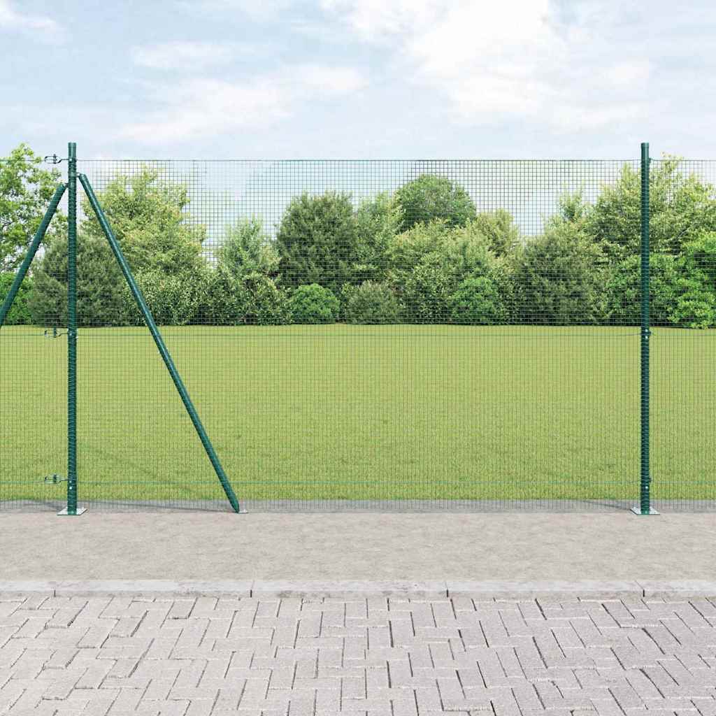 Hegnspæl Grøn 25 x 1,5 m (16 x 16 mm net) Stål og PVC