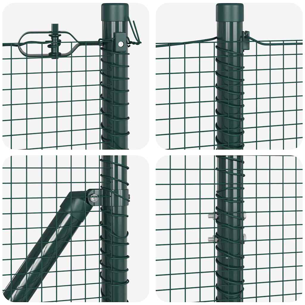 Svejset Trådhegn med Betonsokkel 25 x 1,6 m (B x H)