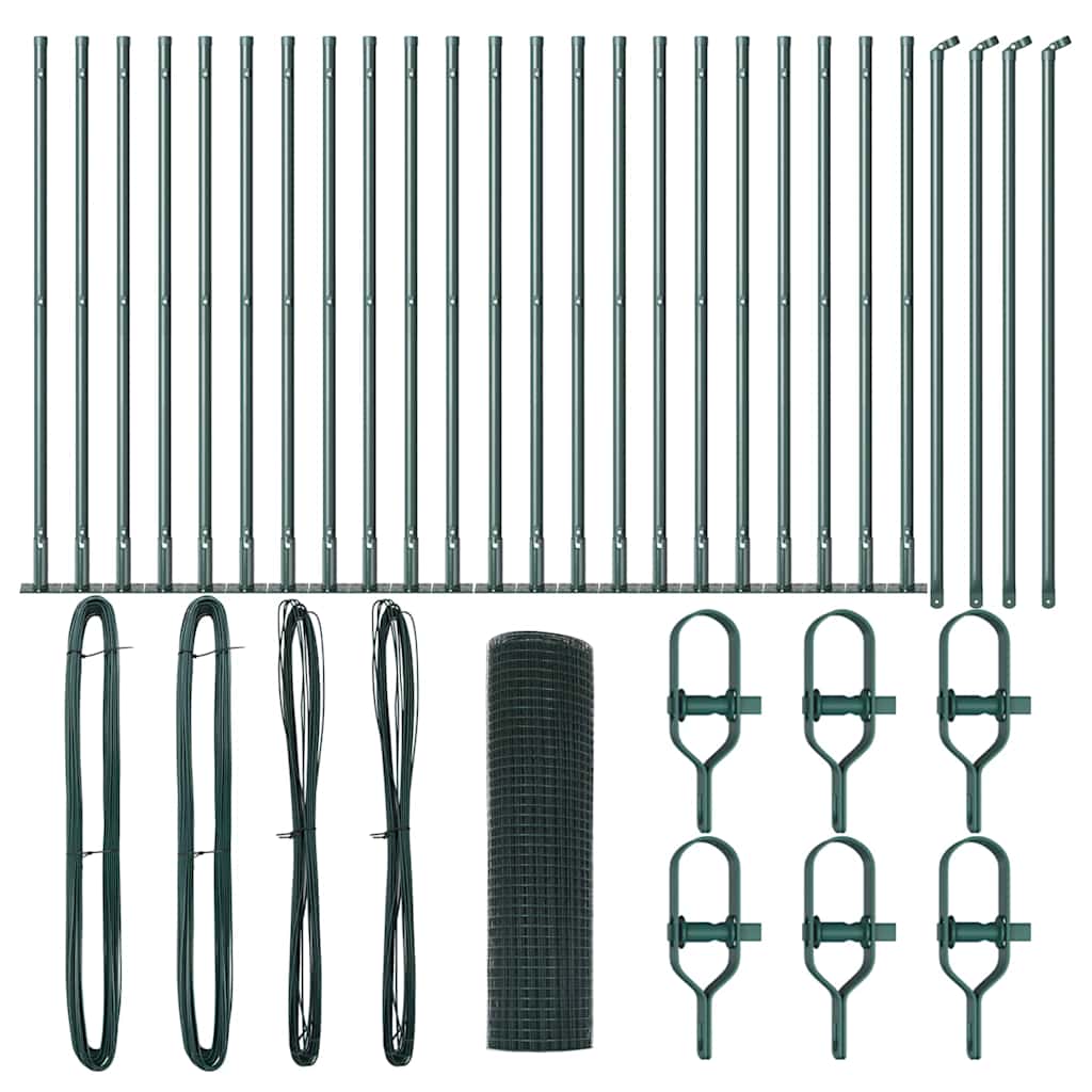 Hegnspæl Grøn 50 x 0,6 m (19 x 19 mm mesh) Stål og PVC