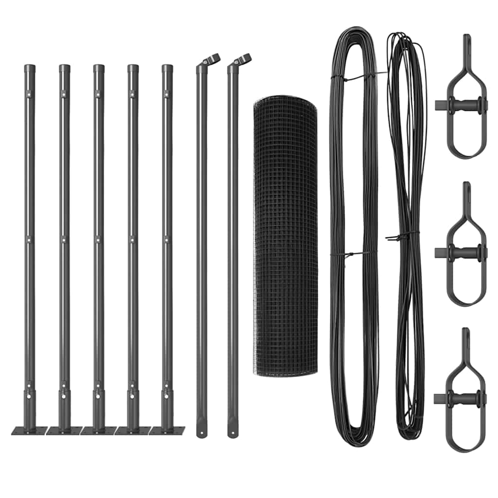 Svejset Trådhegn med Betonsokkel 10 x 0,6 m (B x H)