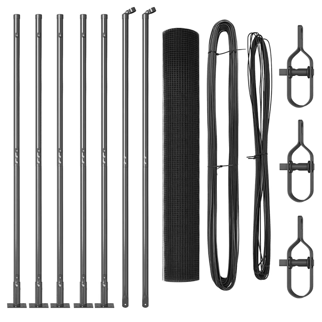 Svejset Trådhegn med Betonsokkel 10 x 1 m (B x H)