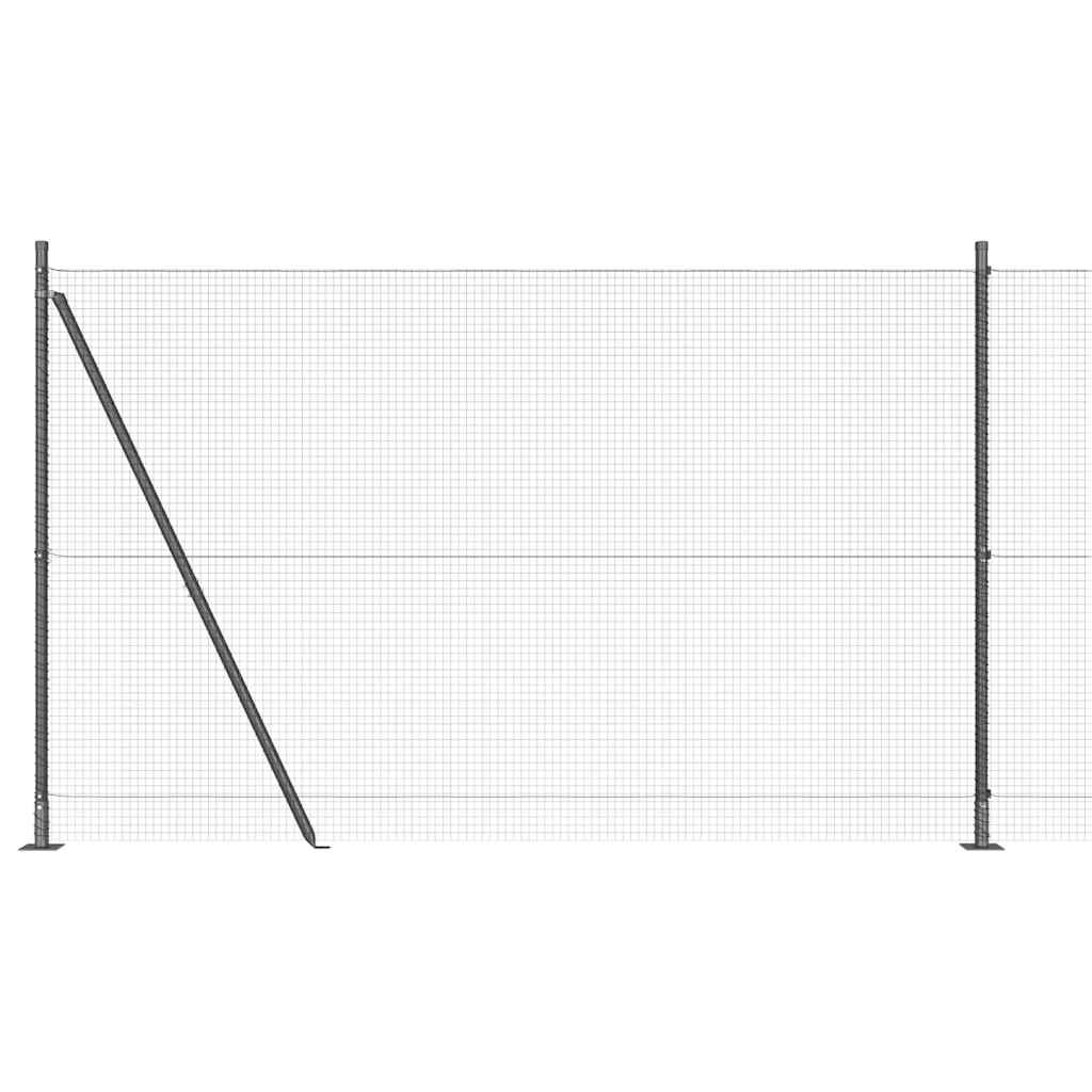Svejset Trådhegn med Betonsokkel 10 x 1,5 m (B x H)