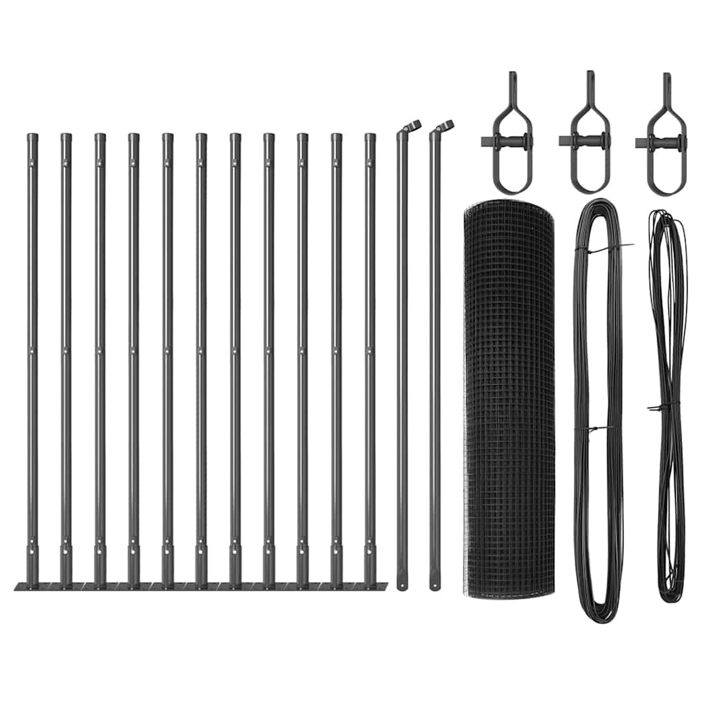 Svejset Trådhegn med Betonsokkel 25 x 0,5 m (B x H)