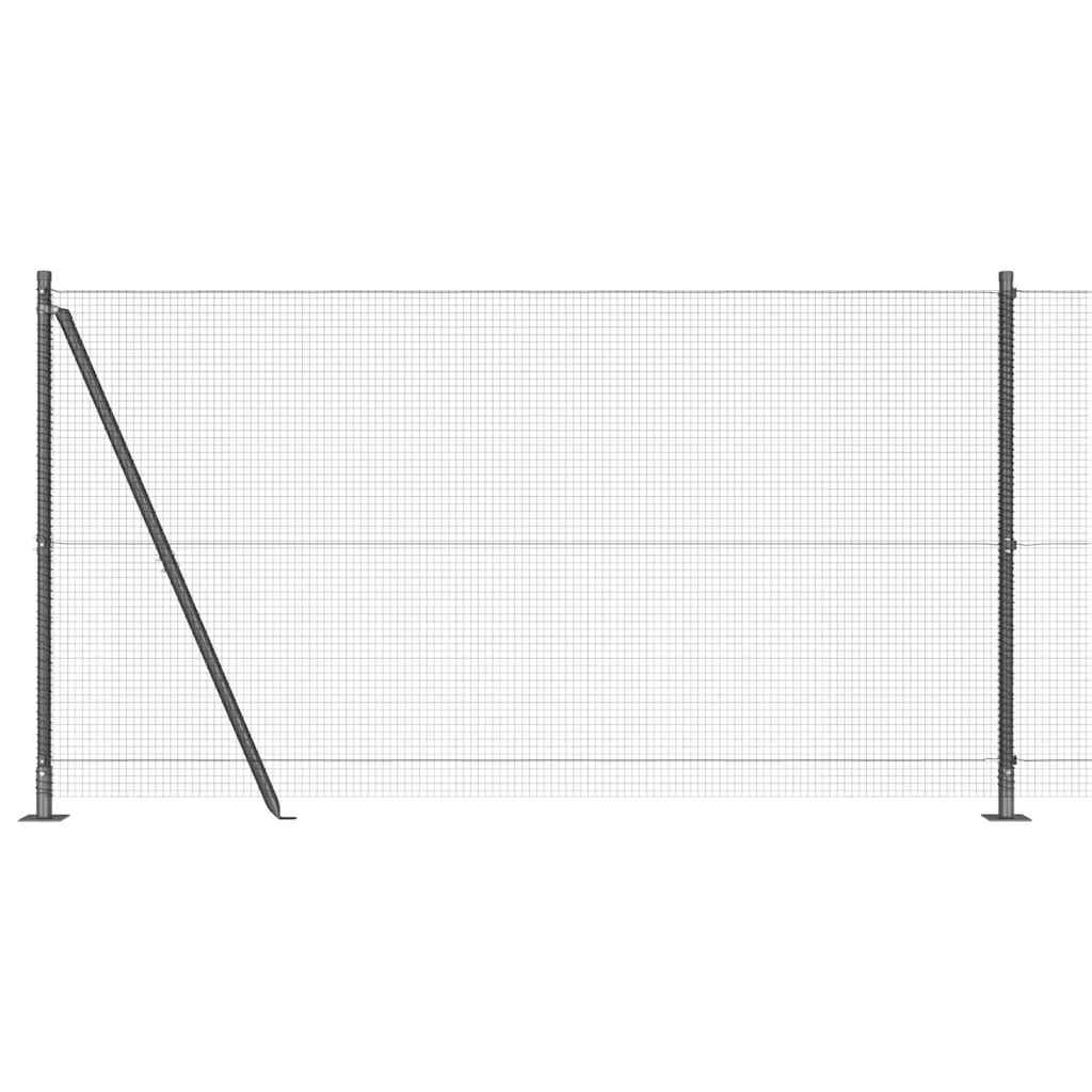 Svejset Trådhegn med Betonsokkel 25 x 1,2 m (B x H)