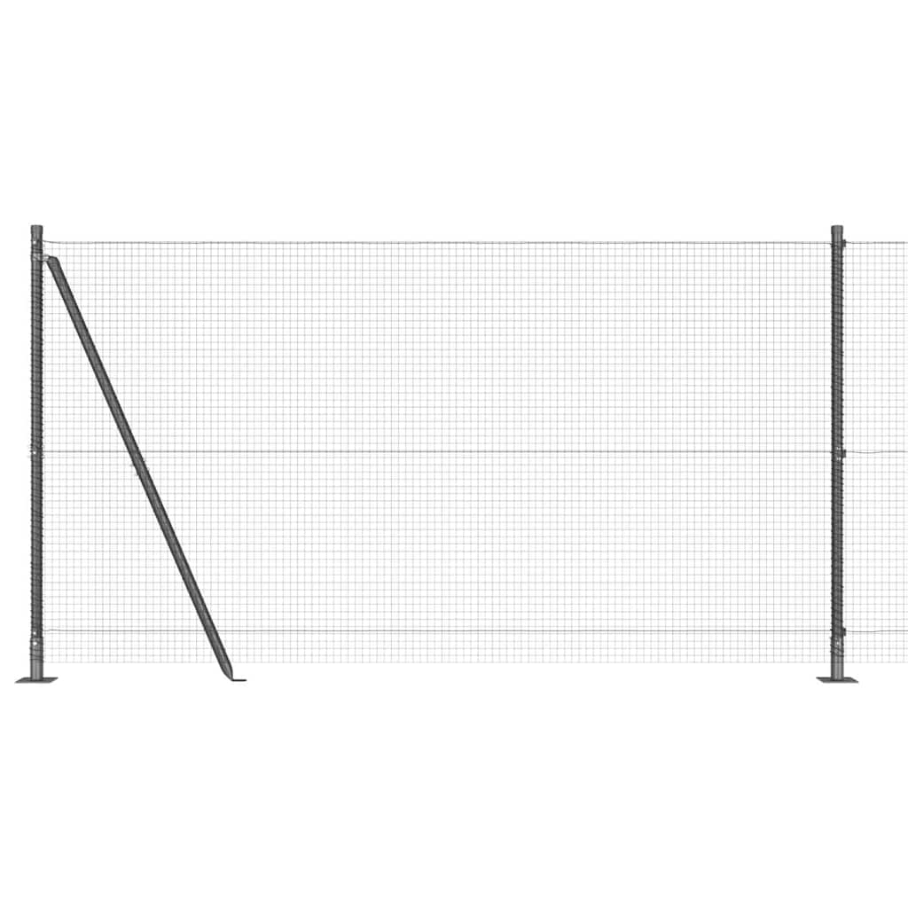 Svejset Trådhegn med Betonsokkel 25 x 1,2 m (B x H)