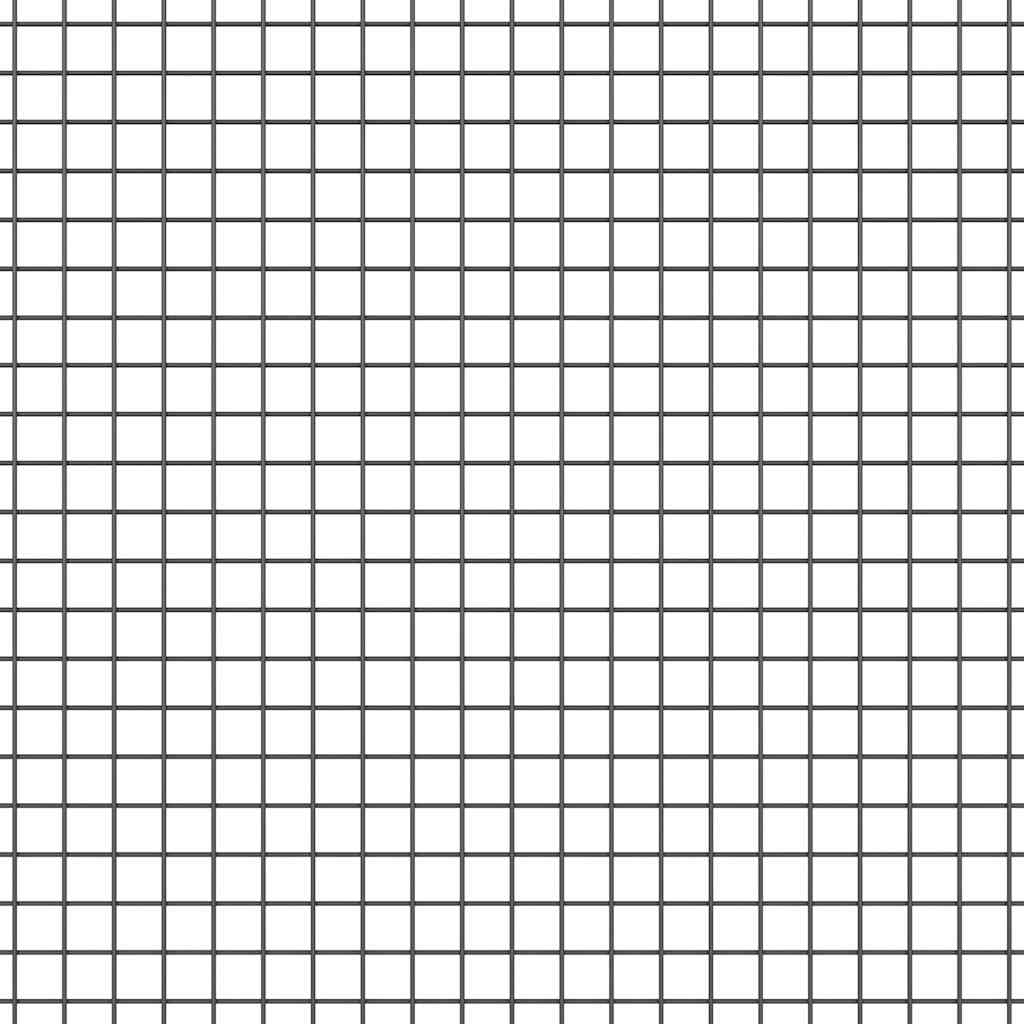 Hegnspæl Grå 50 x 0,6 m (12 x 12 mm maske) Stål og PVC