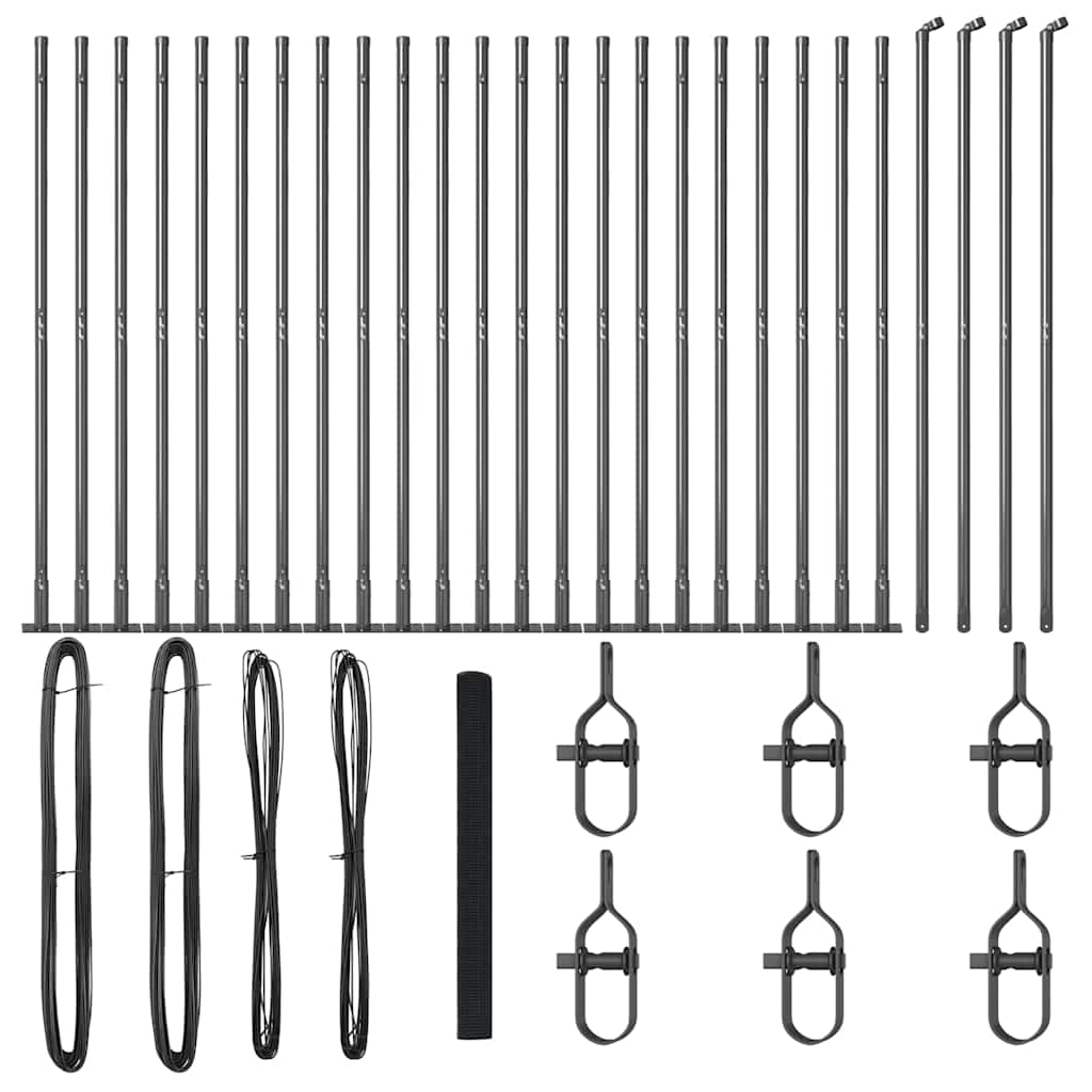 Svejset Trådhegn med Betonsokkel 50 x 1,5 m (B x H)