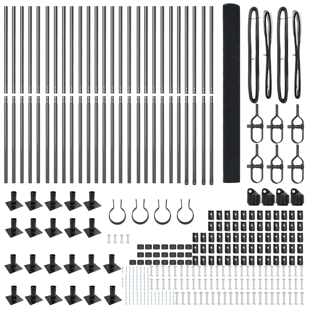 Svejset Trådhegn med Betonsokkel 50 x 1,5 m (B x H)