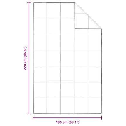 Dyne Hvid 135 x 220 cm Fjer