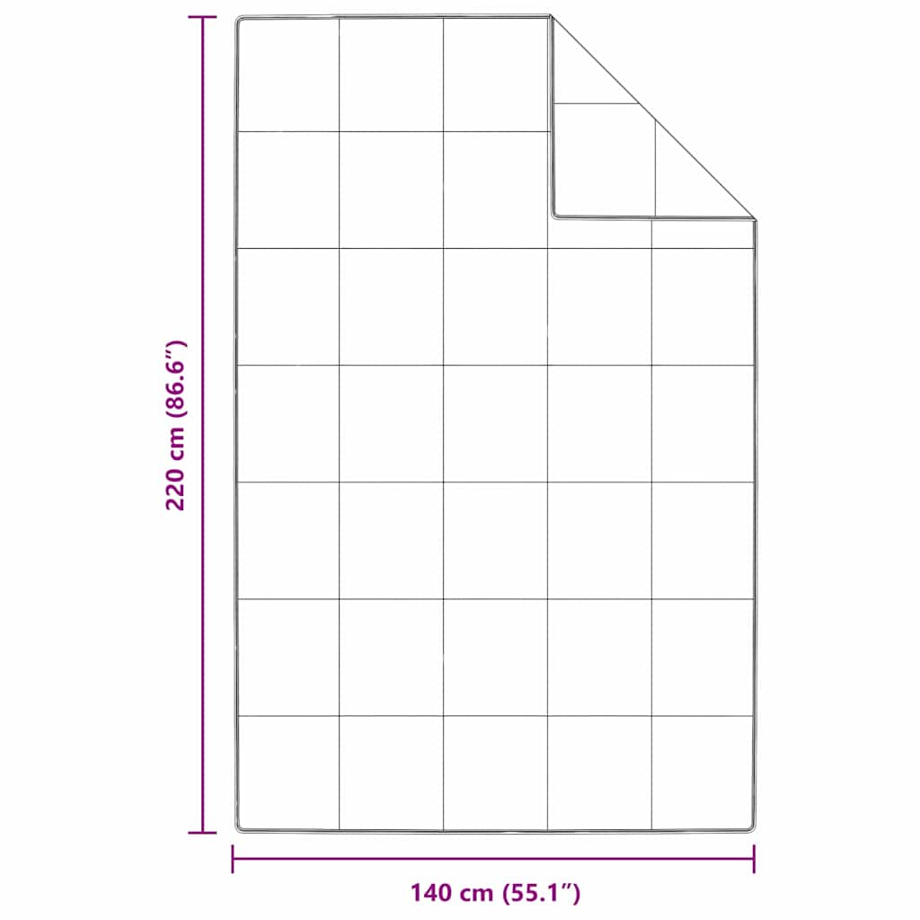 Dyne Hvid 140 x 220 cm Fjer