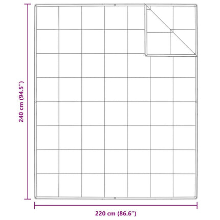 2-i-1 Dyne Hvid 240 x 220 cm Fjer