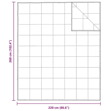 2-i-1 Dyne Hvid 260 x 220 cm Fjer