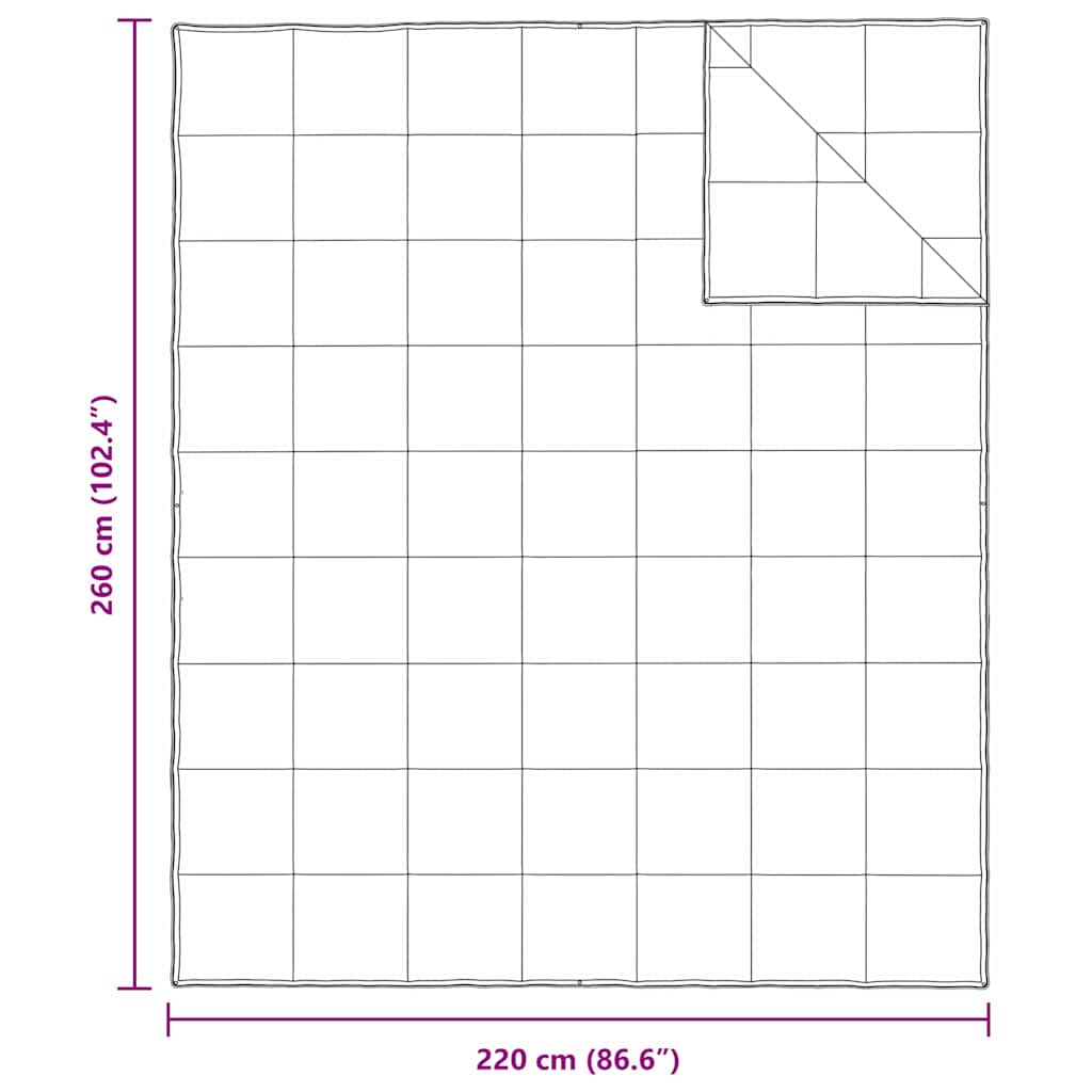 2-i-1 Dyne Hvid 260 x 220 cm Fjer