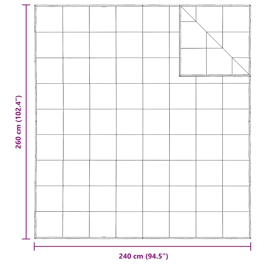 2-i-1 Dyne Hvid 240 x 260 cm Fjer