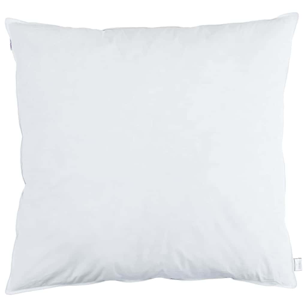 Hovedpude med pude Hvid 50 x 50 cm Fjer