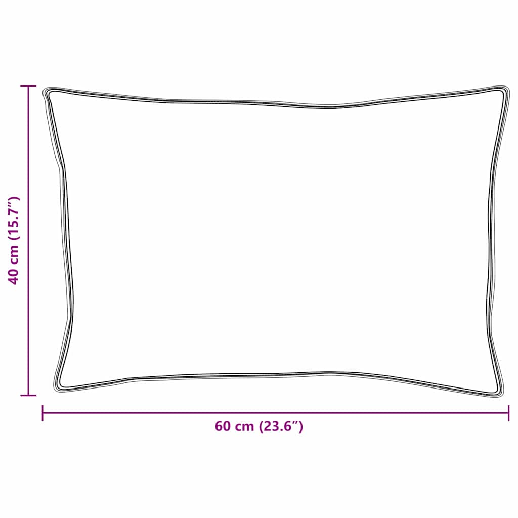 Hovedpude med pude 2 pcs Hvid 40 x 60 cm Fjer