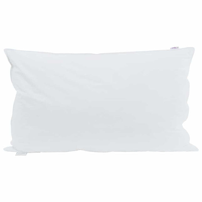 Hovedpude 2 stk. 40 x 80 cm Fjer Hvid