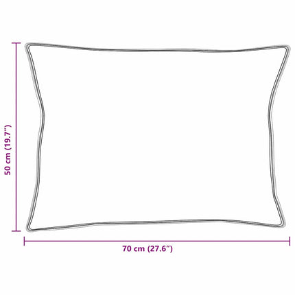 Hovedpude 2 stk. 50 x 70 cm Fjer Hvid