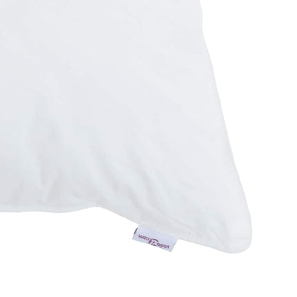 Hovedpude med pude Hvid 40 x 80 cm Bomuld