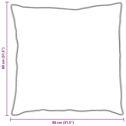 Hovedpude med pude Hvid 80 x 80 cm Bomuld