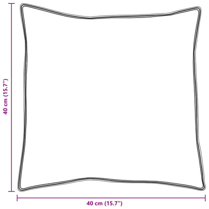 Hovedpude 2 stk. 40 x 40 cm Bomuld Hvid