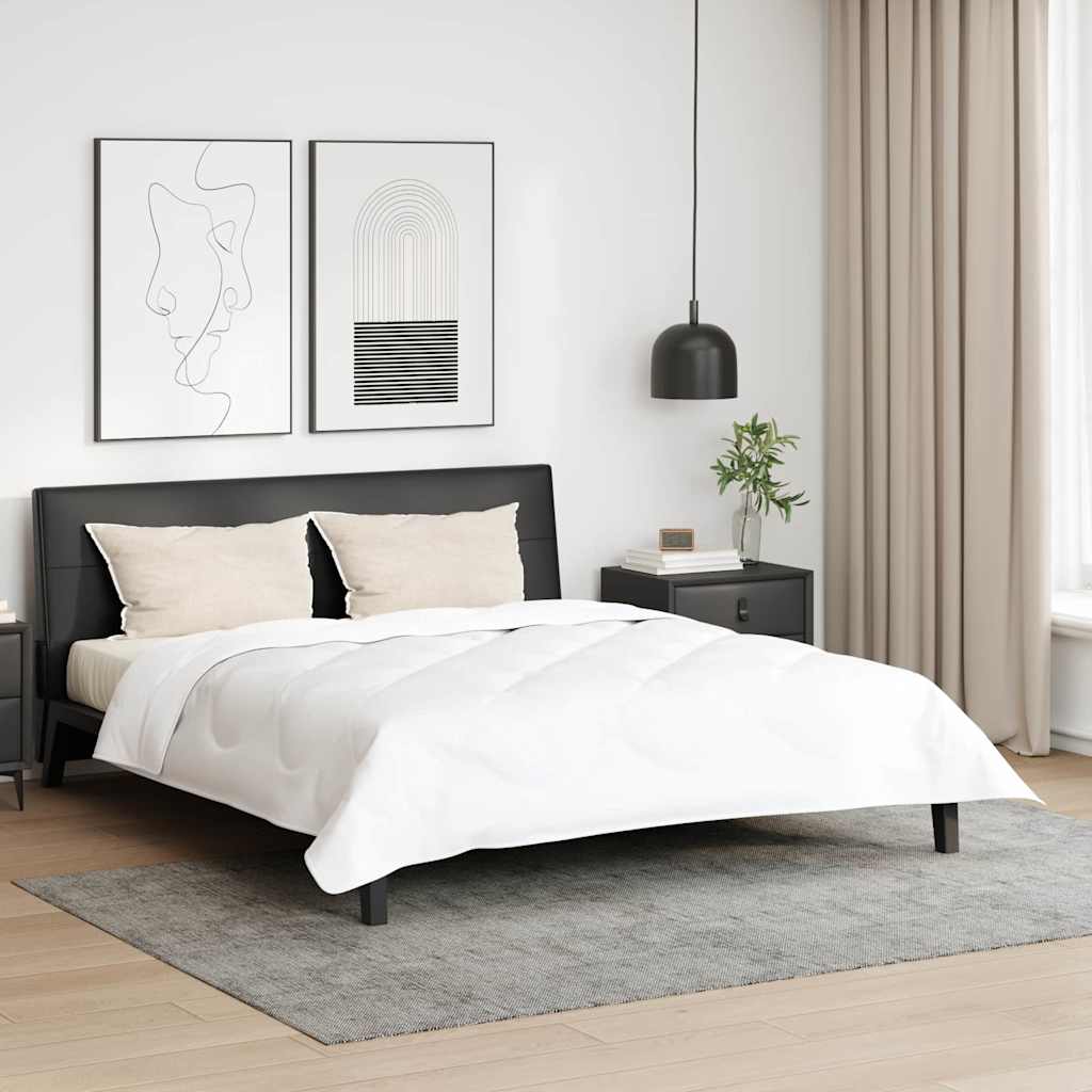 Hovedpude med pude 2 pcs Hvid 40 x 80 cm Bomuld