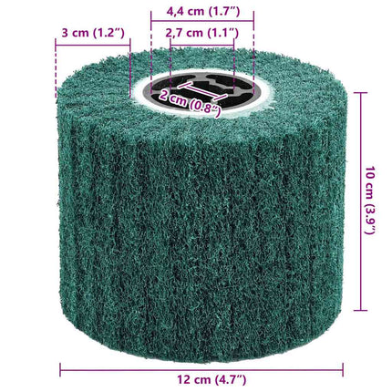 Sliberuller 3 pcs Grøn 12 x 12 x 10 cm Syntetiske fibre