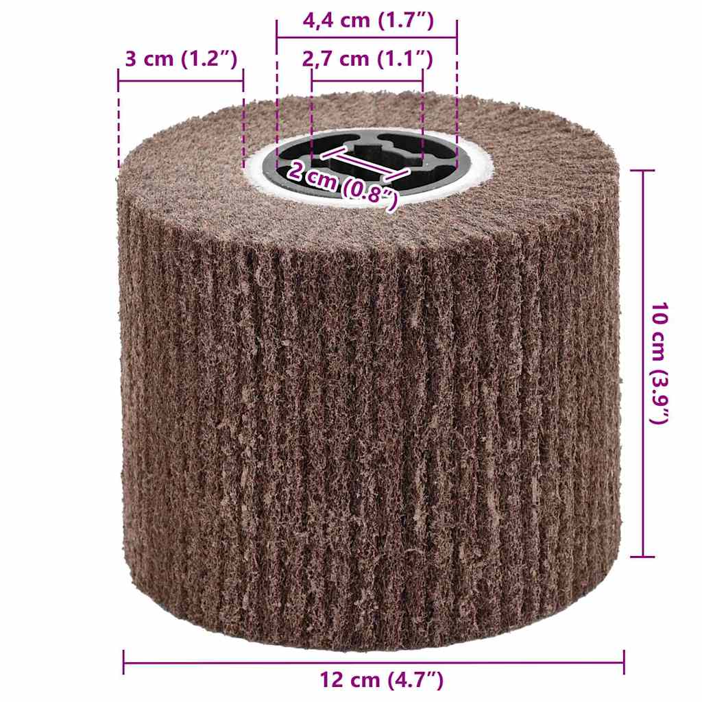 Sliberuller 3 pcs Brun 12 x 12 x 10 cm Syntetiske fibre